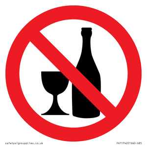 Prohibition: No alcohol